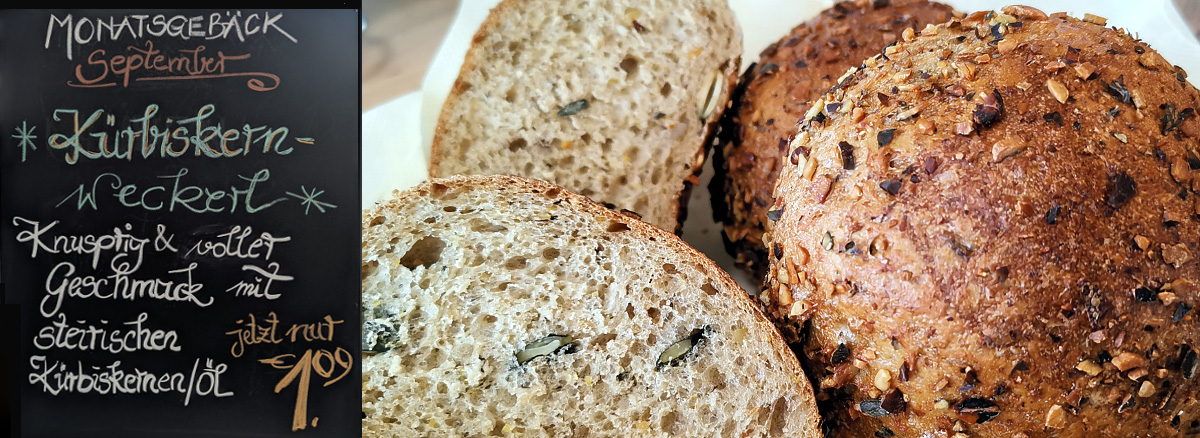 Kürbiskernweckerl im September